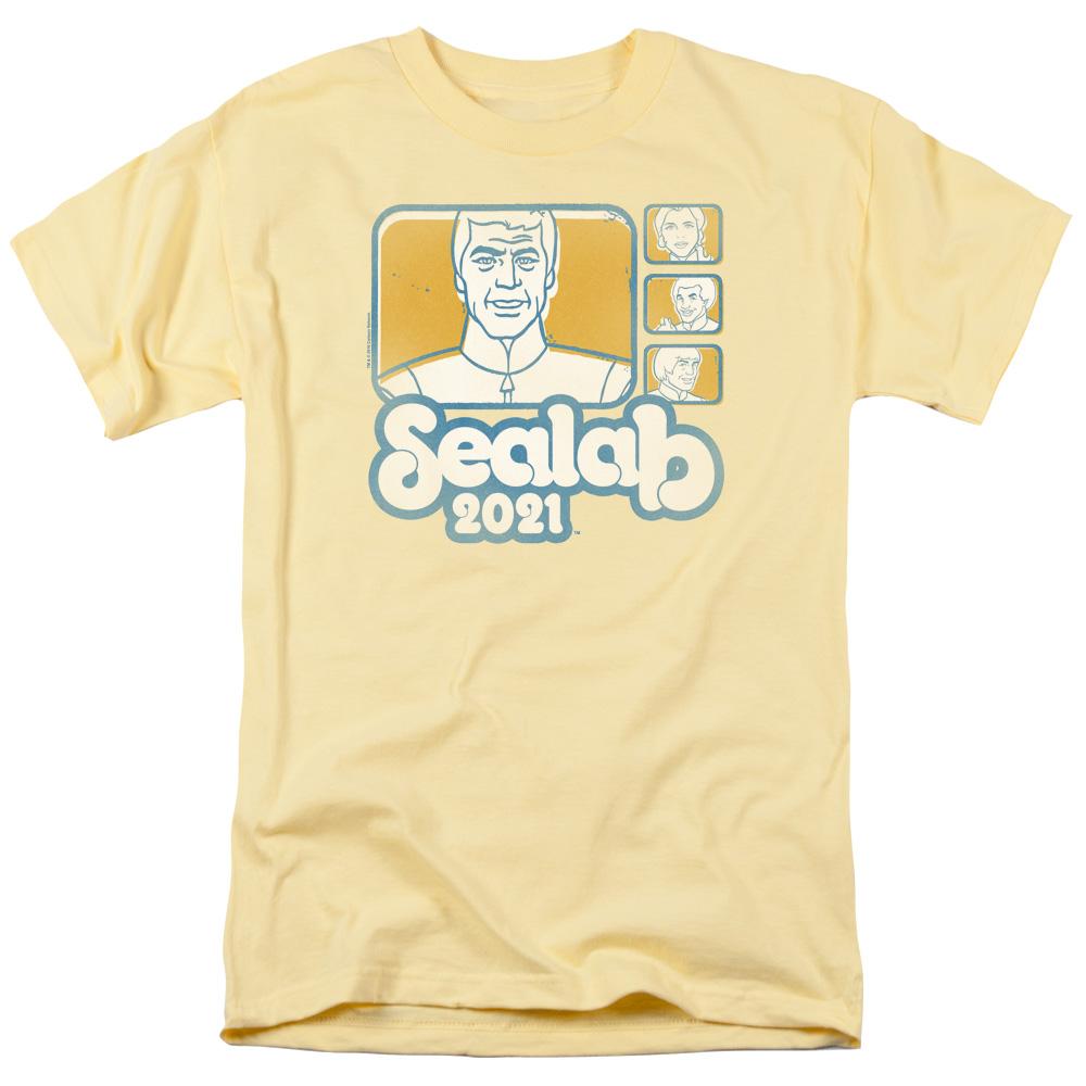 Sealab 2021 Tiles Mens T Shirt Yellow