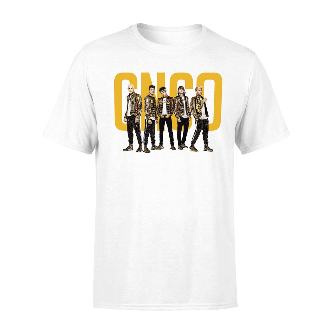 CNCO Band Photo White Mens T Shirt