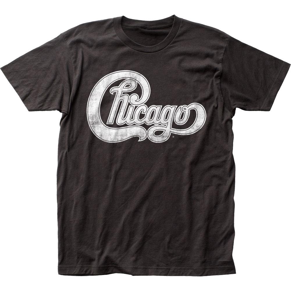 Chicago Logo Mens T Shirt Black