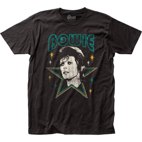 David Bowie Stars Mens T Shirt Black