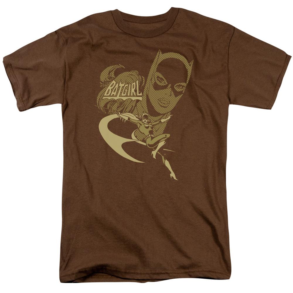DC Comics Flying Batgirl Mens T Shirt Coffee