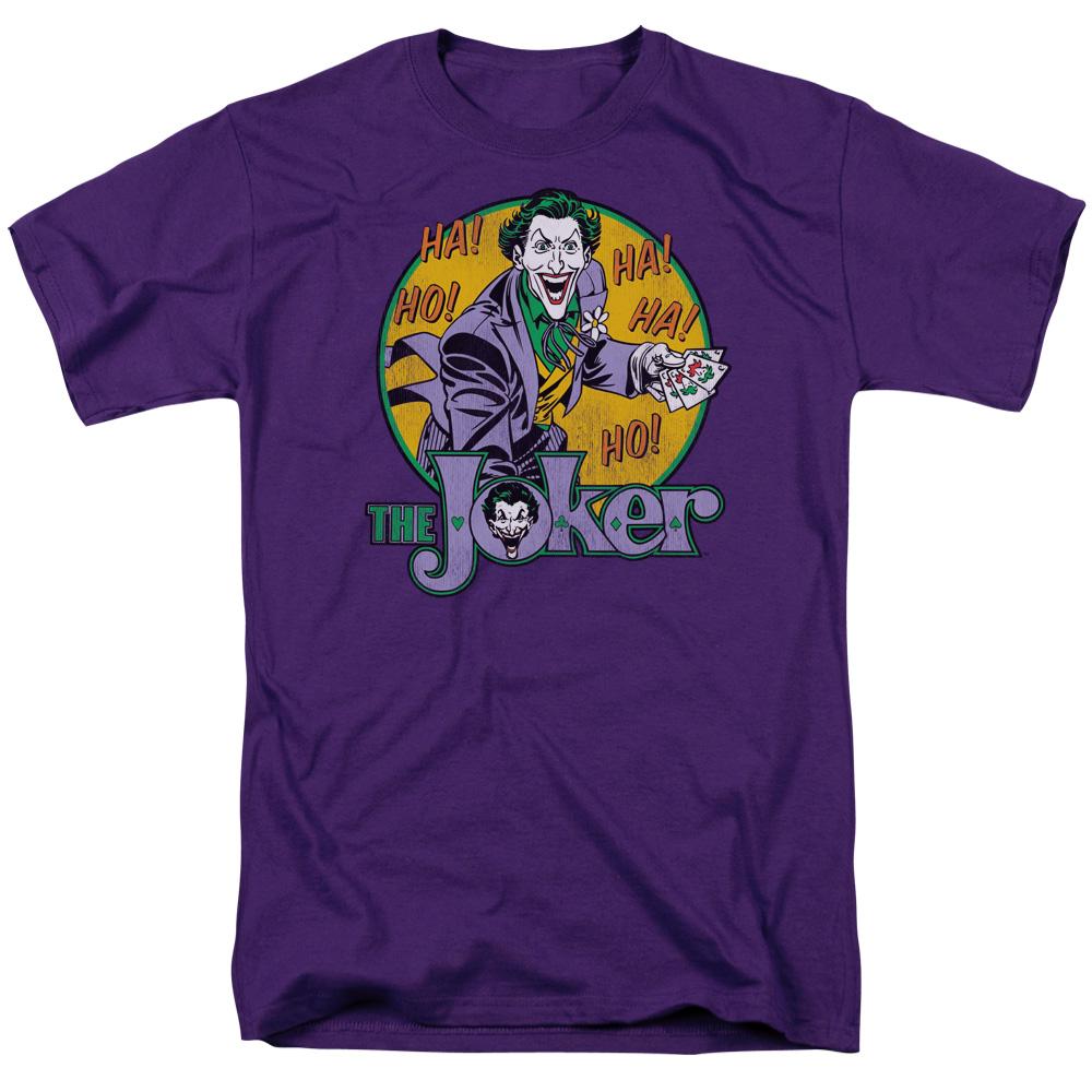 DC Comics the Joker Mens T Shirt Purple