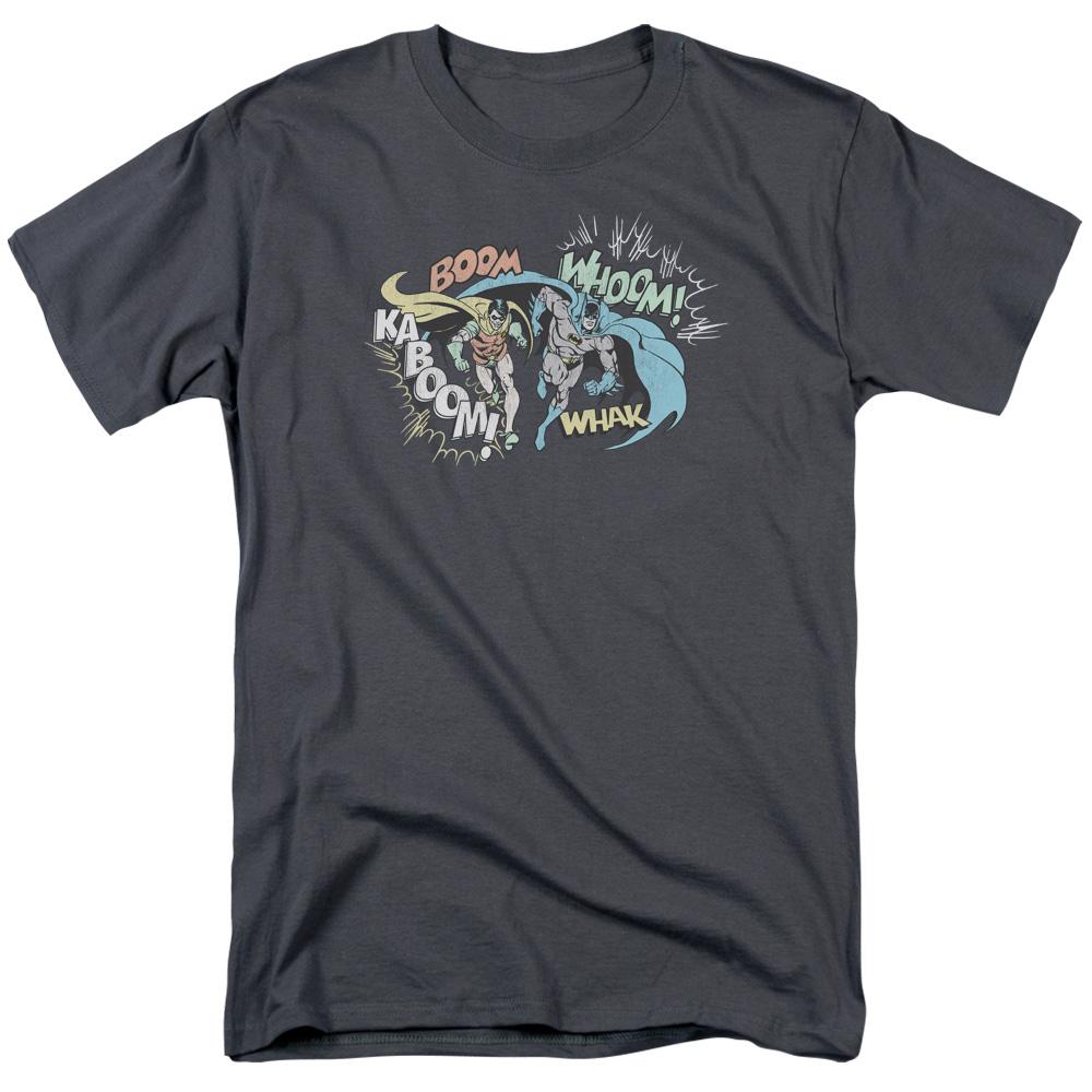 DC Comics Action Duo Mens T Shirt Charcoal
