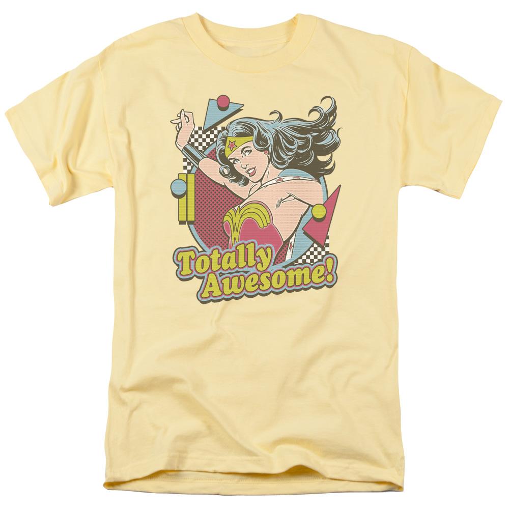 DC Comics Totally Awesome Mens T Shirt Yellow