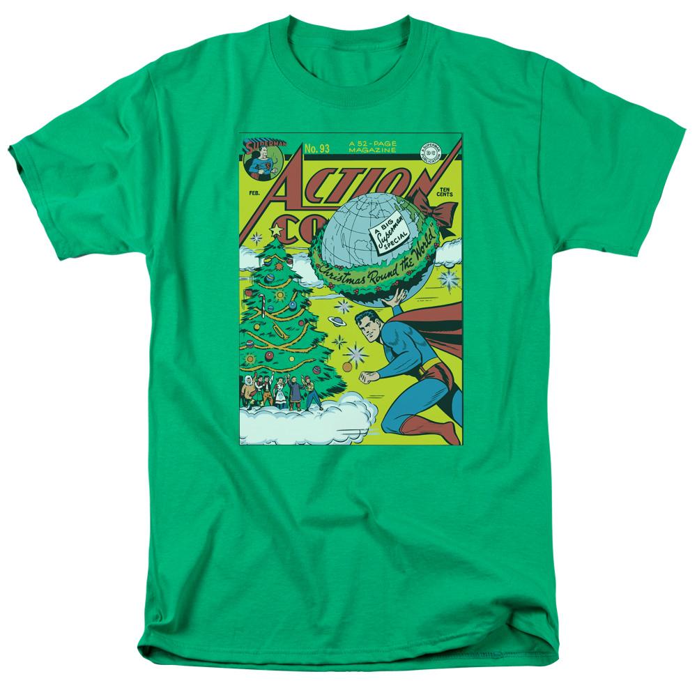 DC Comics Cover No. 93 Mens T Shirt Kelly Green