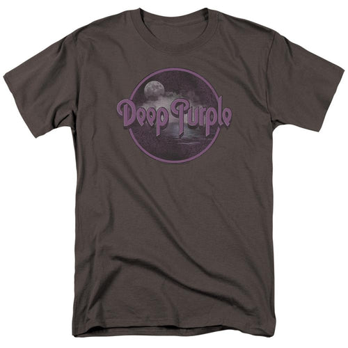 Deep Purple Smoke On The Water Mens T Shirt Charcoal