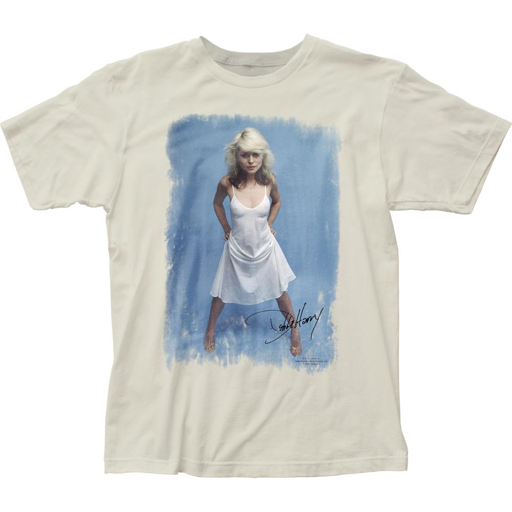 Blondie White Dress Mens T Shirt Vintage White