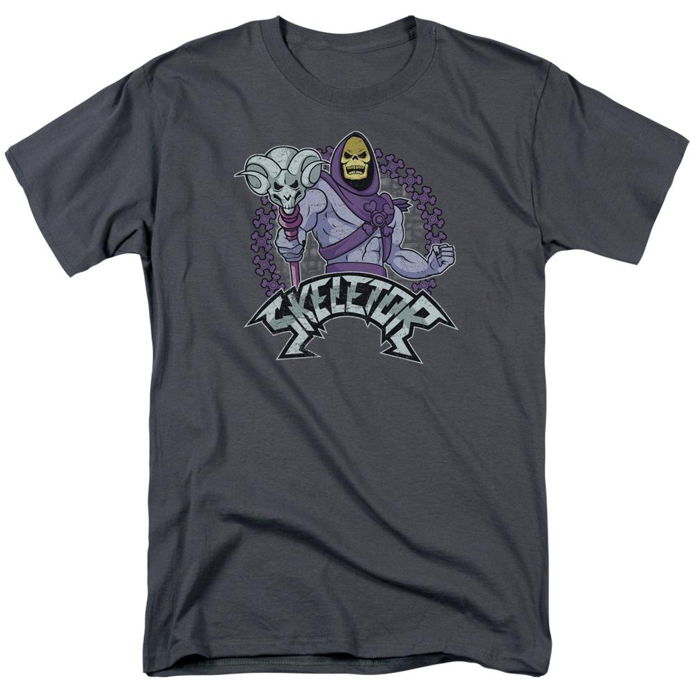 Masters of the Universe Skeletor Mens T Shirt Charcoal