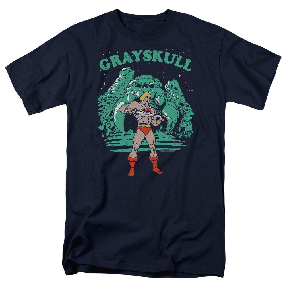 Masters of the Universe Grayskull Nights Mens T Shirt Navy Blue