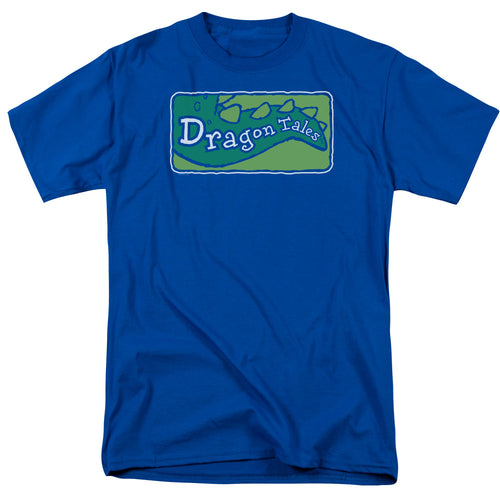 Dragon Tales Logo Clean Mens T Shirt Royal Blue