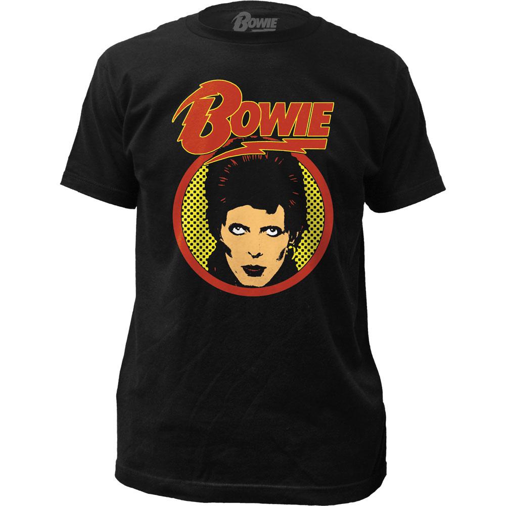 David Bowie Glam Shot Mens T Shirt Black