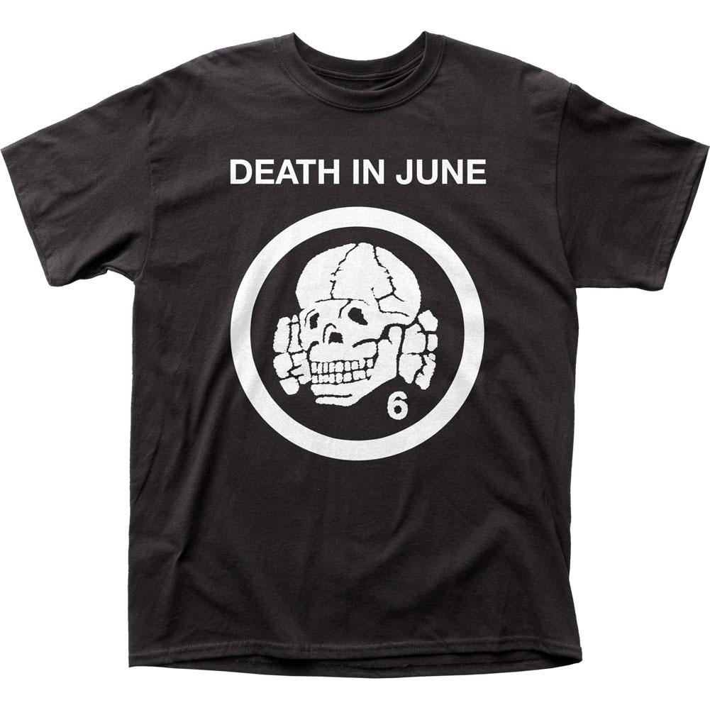 Death In June Totenkopf Deaths Head Mens T Shirt Black