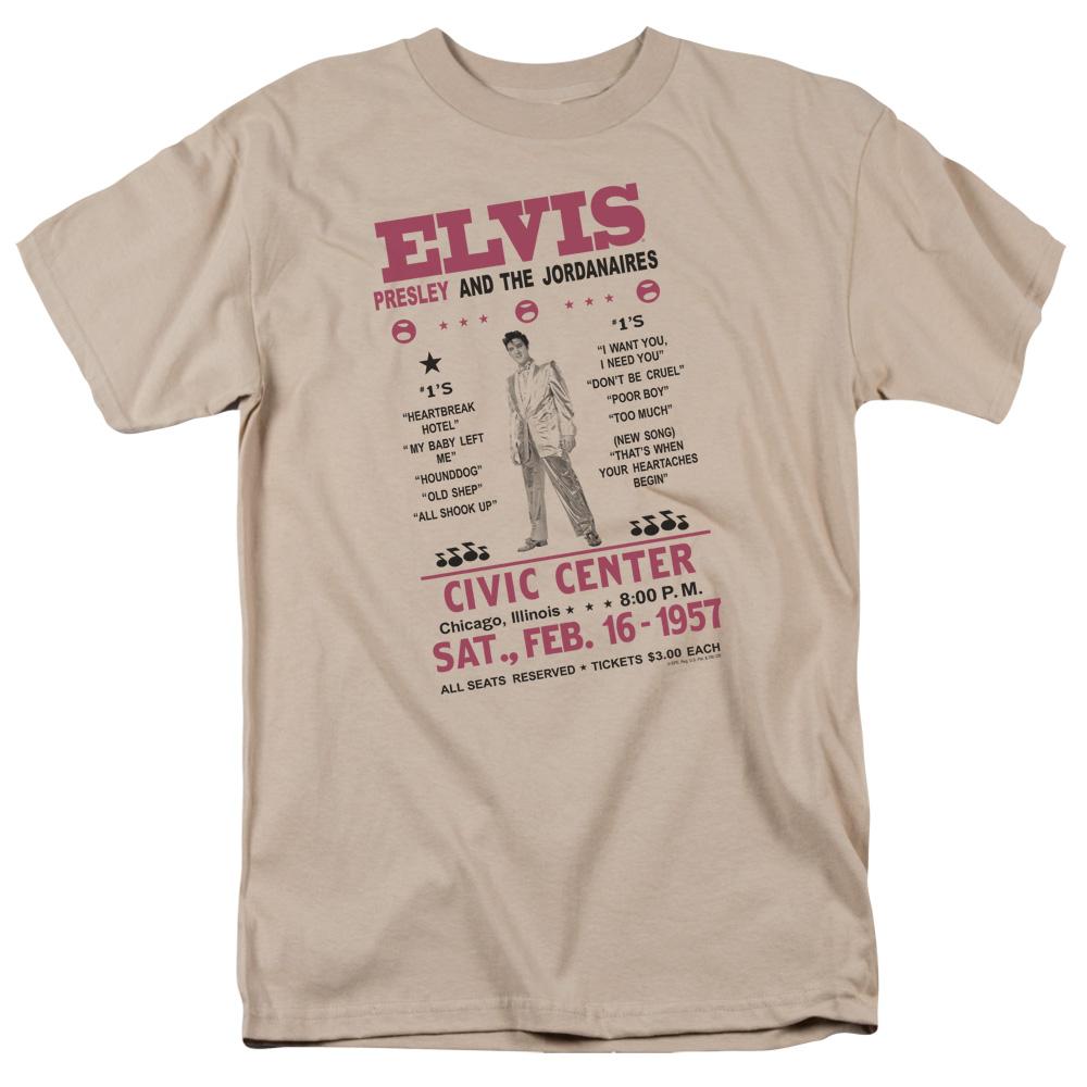 Elvis Presley Jordanaires Mens T Shirt Sand