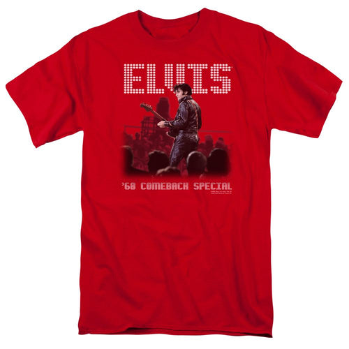 Elvis Presley Return of the King Mens T Shirt Red