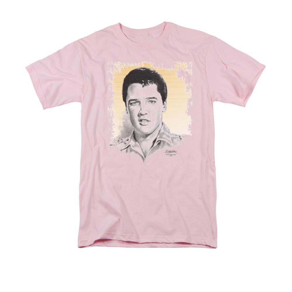 Elvis Presley Matinee Idol Mens T Shirt Pink