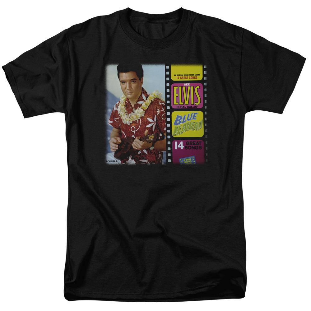 Elvis Presley Blue Hawaii Album Mens T Shirt Black