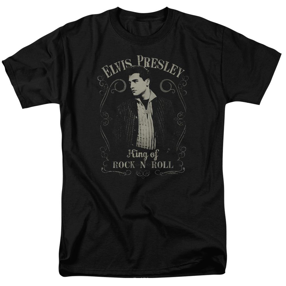 Elvis Presley Rock Legend Mens T Shirt Black