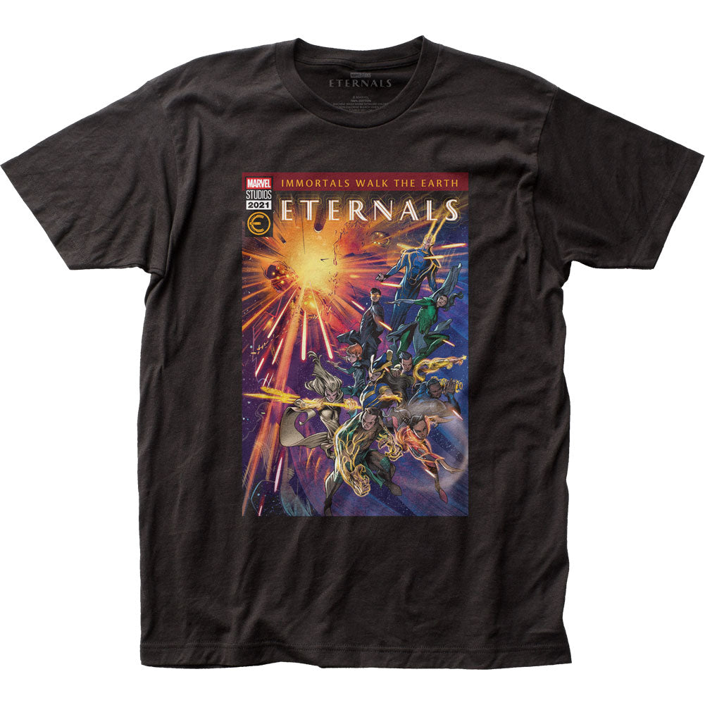 The Eternals Retro Comic Immortals Mens T Shirt Black