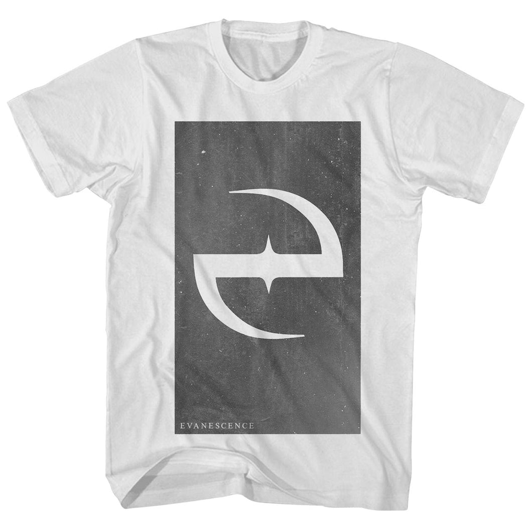 Evanescence Faded E Logo Mens T Shirt White