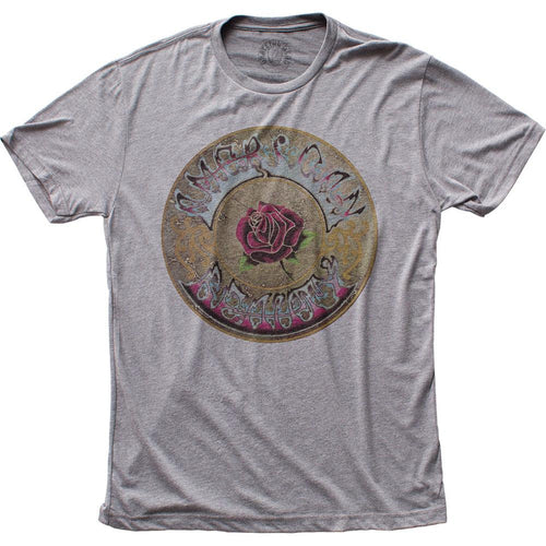 Grateful Dead American Beauty Mens T Shirt Sport Grey