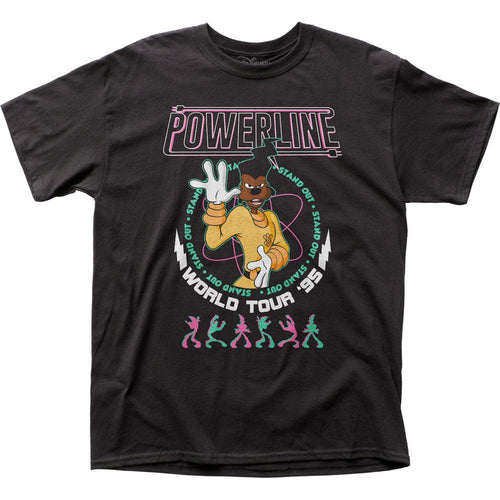 Goofy Movie Powerline Mens T Shirt Black