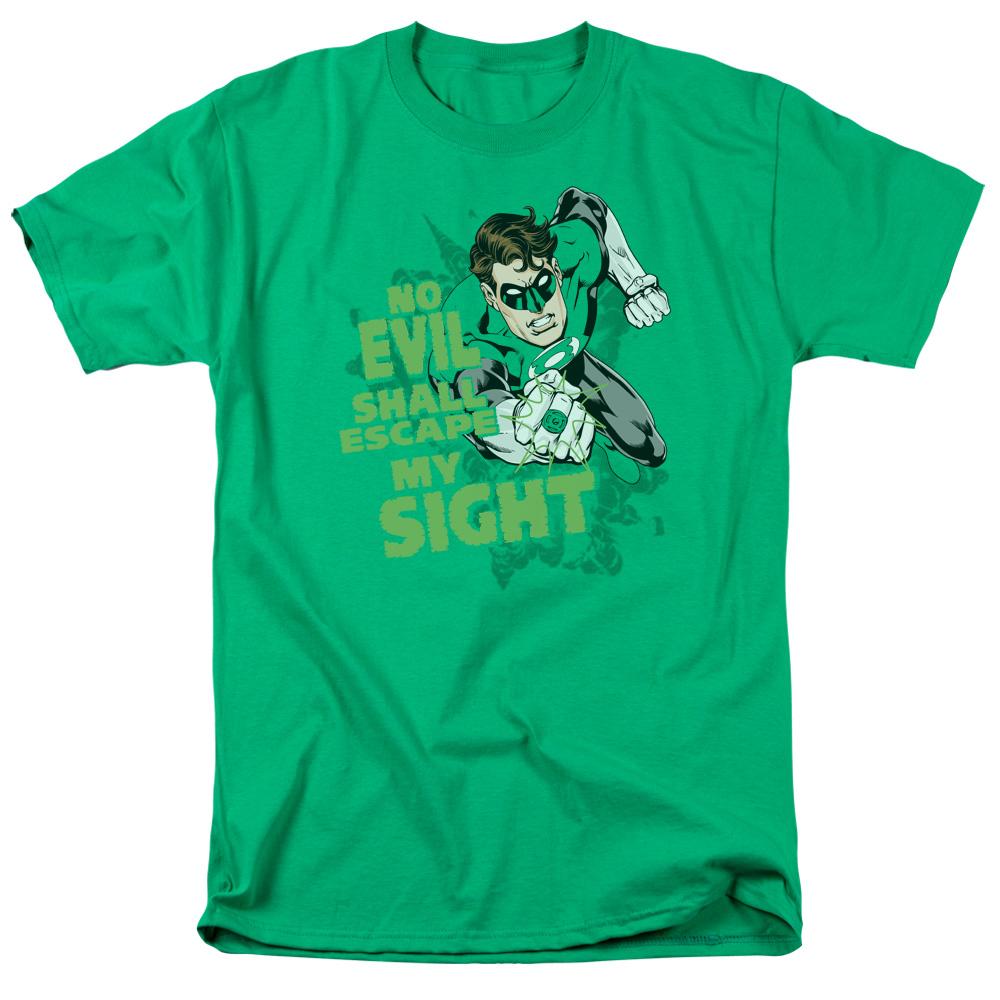 Green Lantern No Evil Mens T Shirt Kelly Green