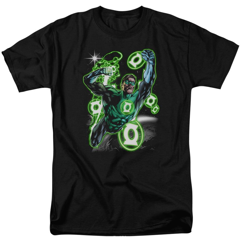 Green Lantern Earth Sector Mens T Shirt Black