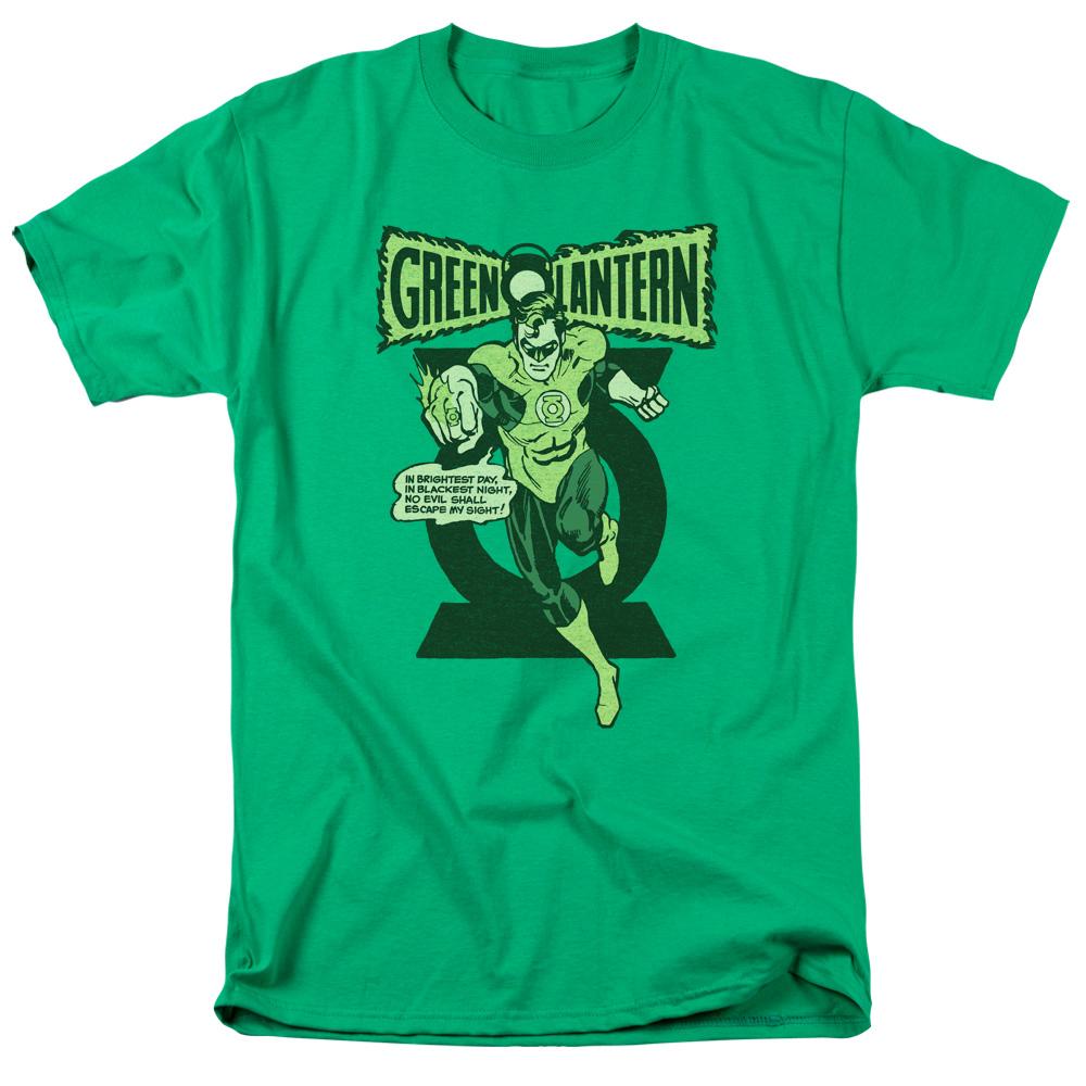 Green Lantern Retro Oath Mens T Shirt Kelly Green