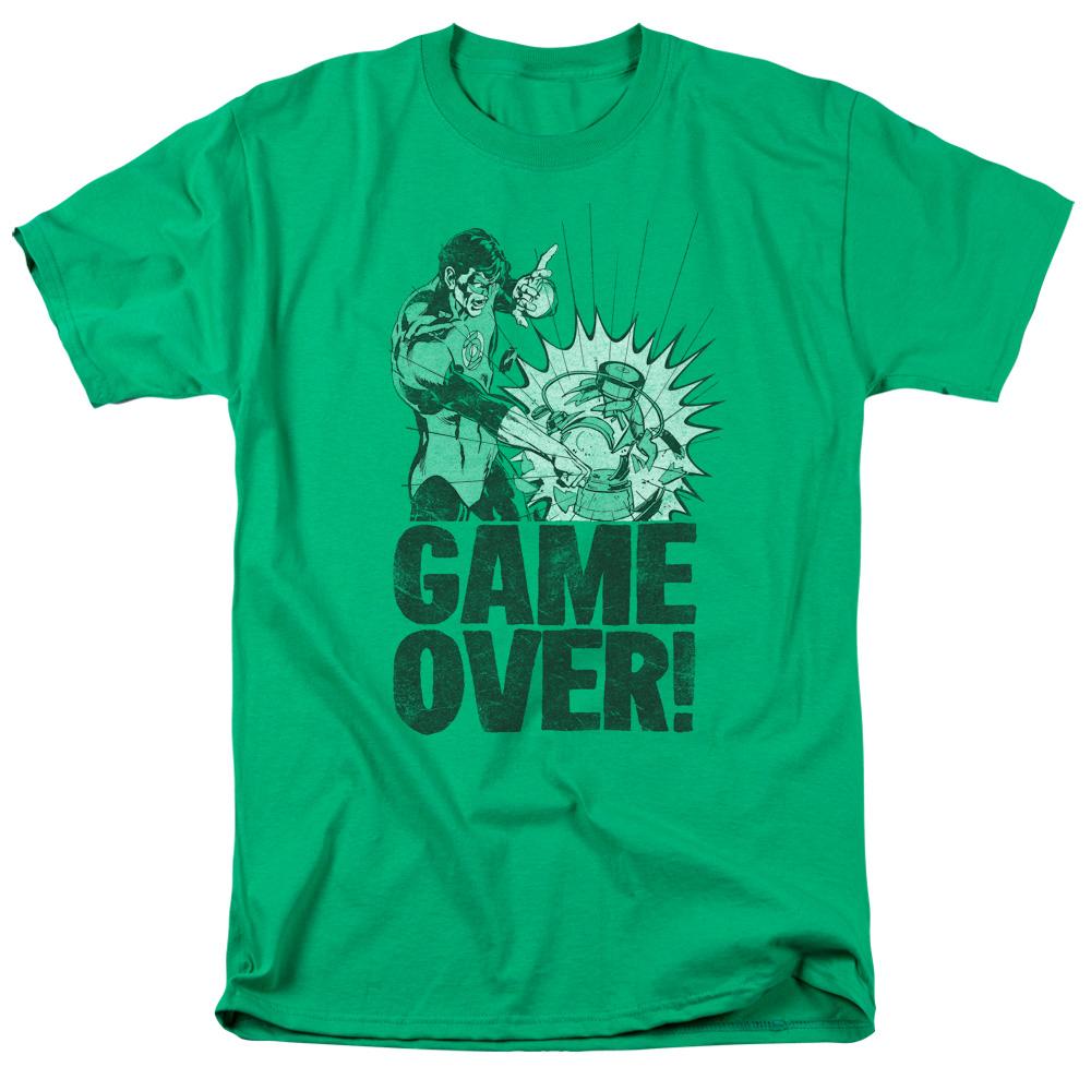 Green Lantern Game Over Mens T Shirt Kelly Green