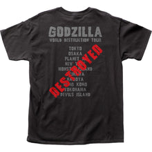 Load image into Gallery viewer, Godzilla World Destruction Tour Mens T Shirt Black
