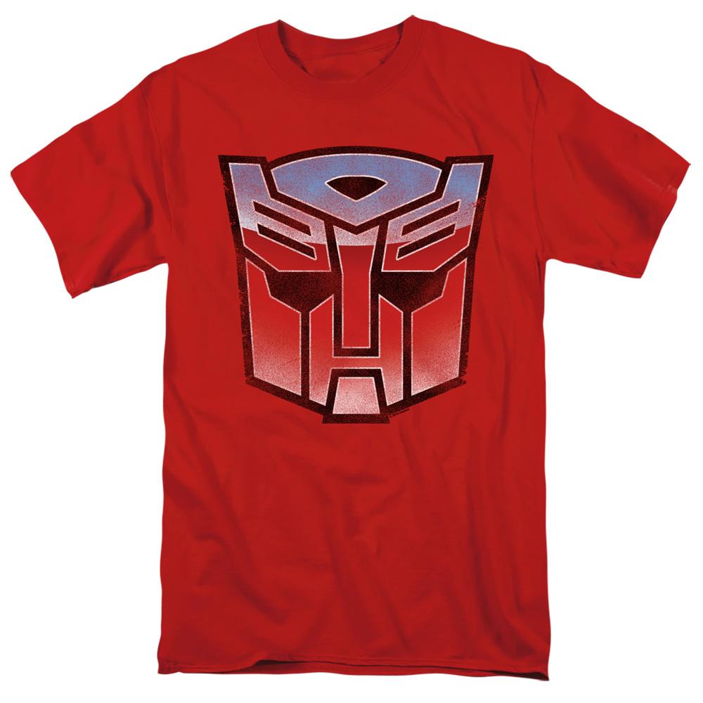 Transformers Vintage Autobot Logo Mens T Shirt Red