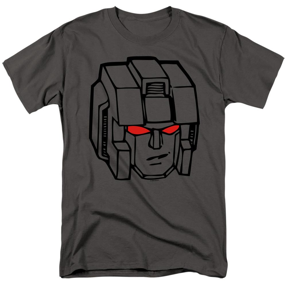 Transformers Starscream Head Mens T Shirt Charcoal