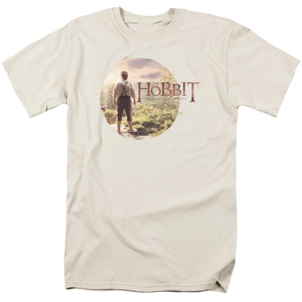 The Hobbit The Hobbit in Circle Mens T Shirt Cream