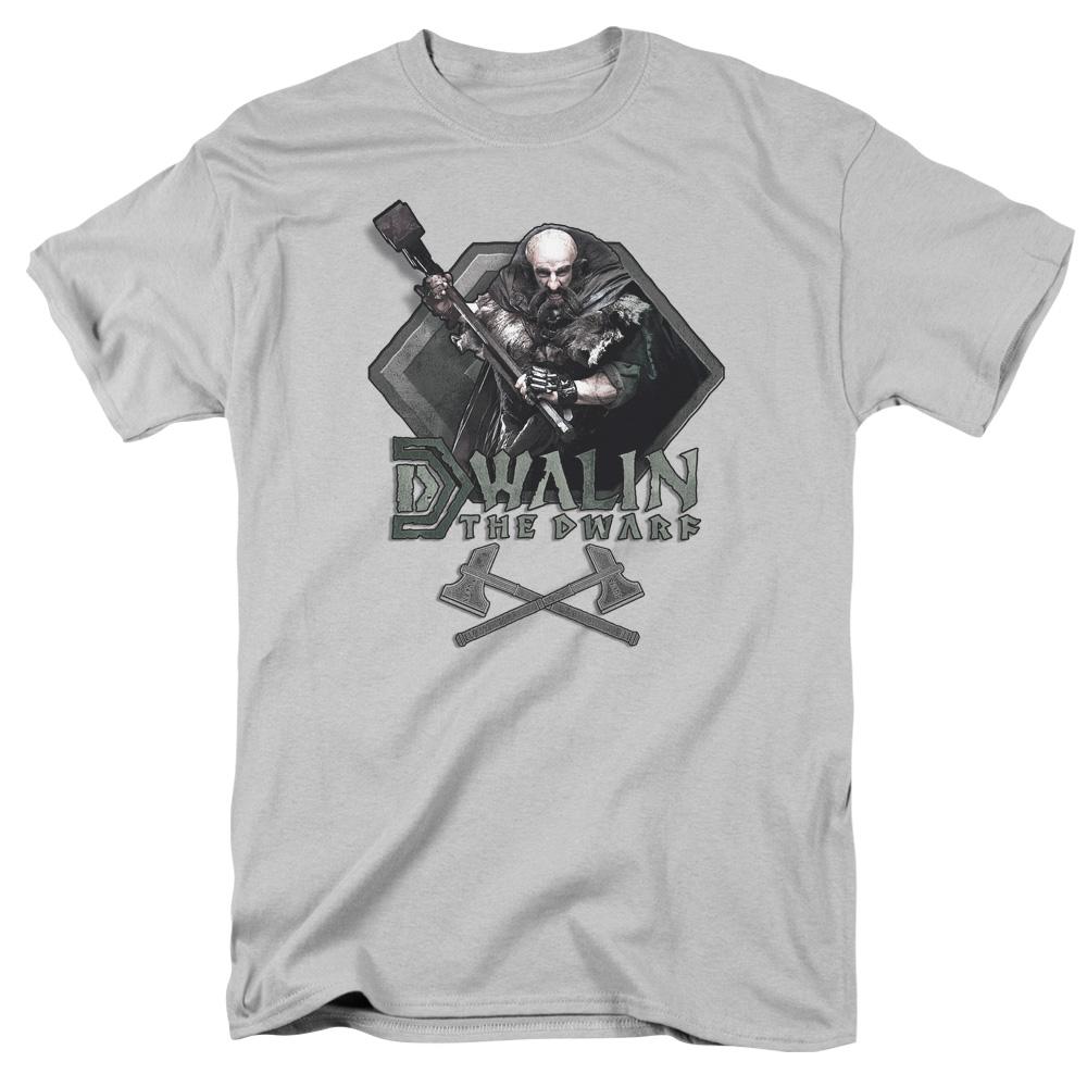 The Hobbit Dwalin Mens T Shirt Silver