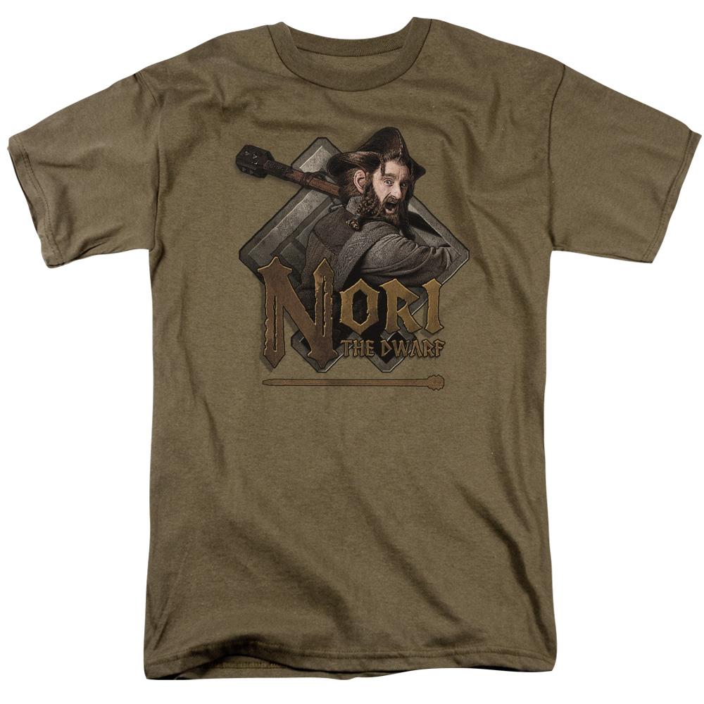 The Hobbit Nori Mens T Shirt Safari Green