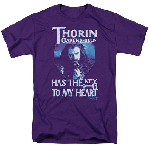 The Hobbit Thorins Key Mens T Shirt Purple