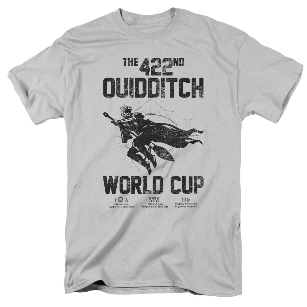 Harry Potter World Cup Mens T Shirt Silver