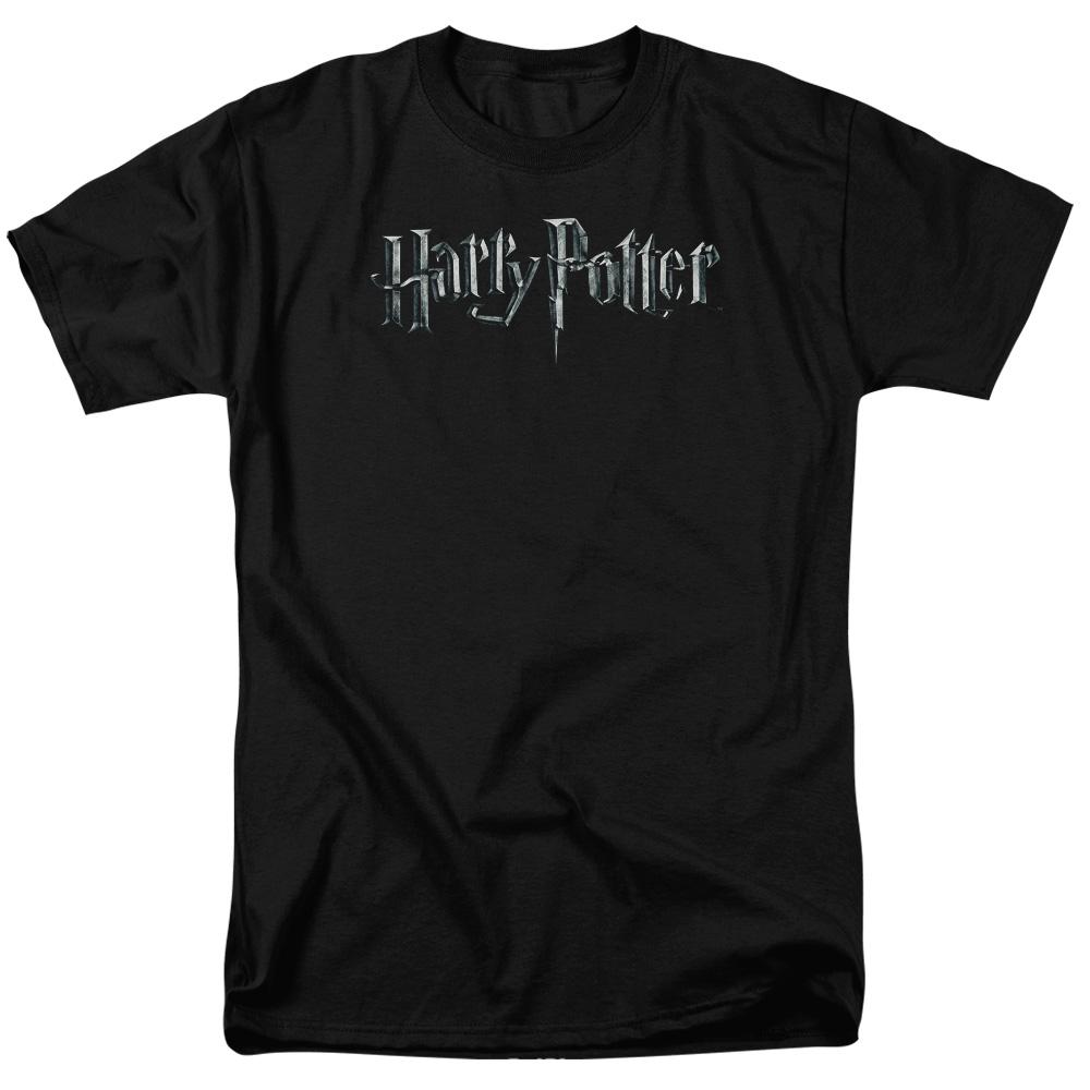 Harry Potter Logo Mens T Shirt Black