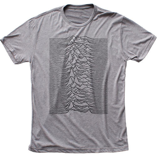 Joy Division Unknown Pleasures Mens T Shirt Grey