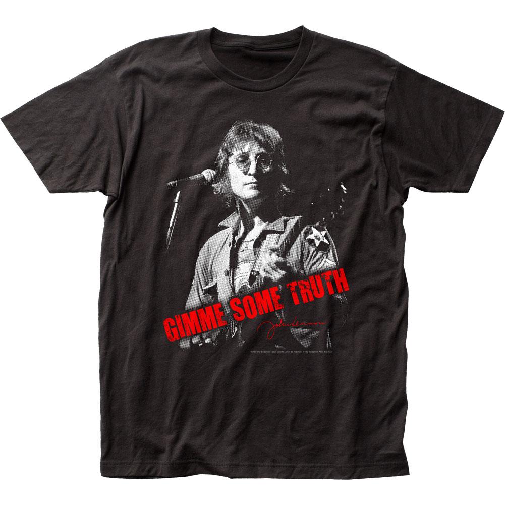 John Lennon Gimme Some Truth Mens T Shirt Black