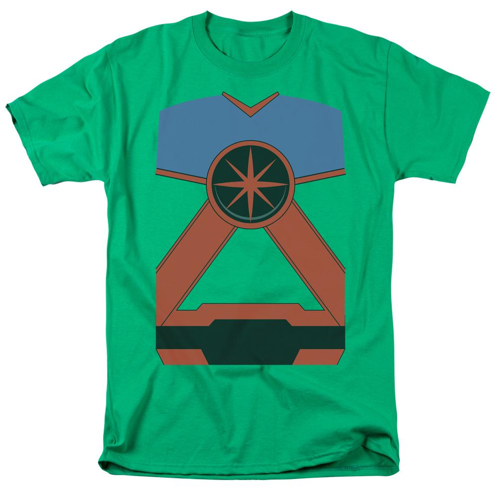 Justice League Martian Mh Mens T Shirt Kelly Green