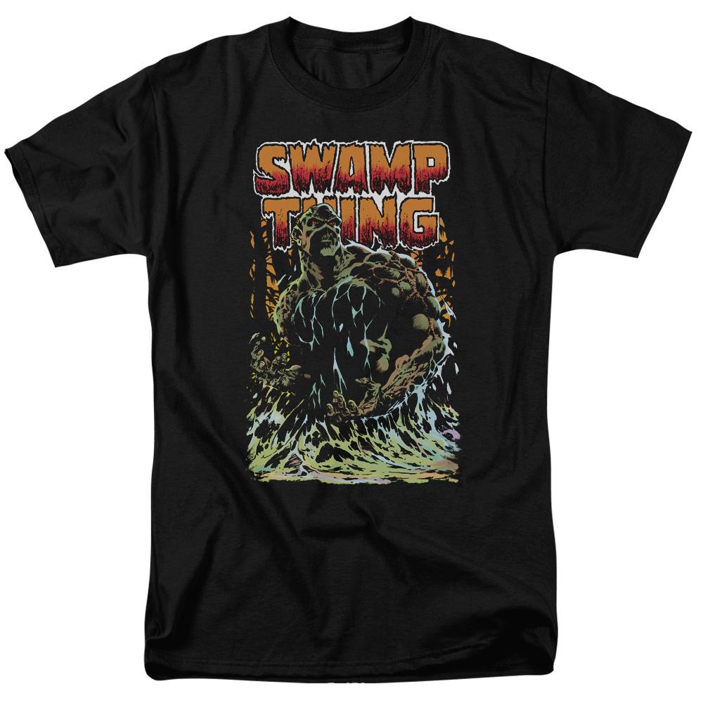 Justice League Swamp Thing Mens T Shirt Black