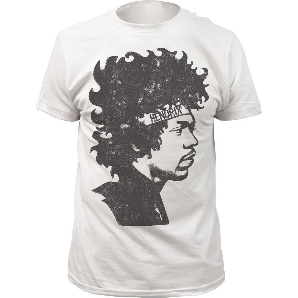 Jimi Hendrix Headband Mens T Shirt White