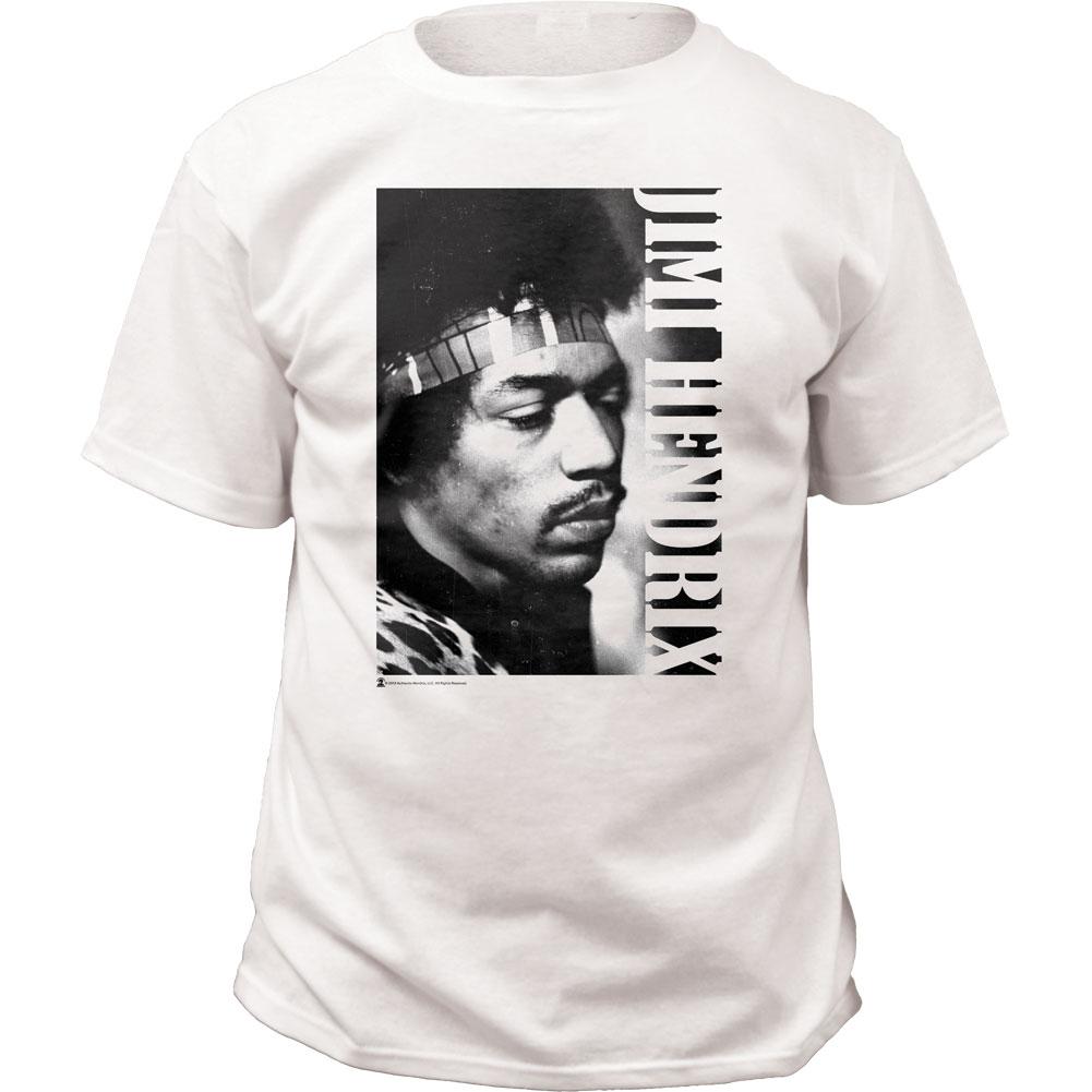 Jimi Hendrix Mens T Shirt White