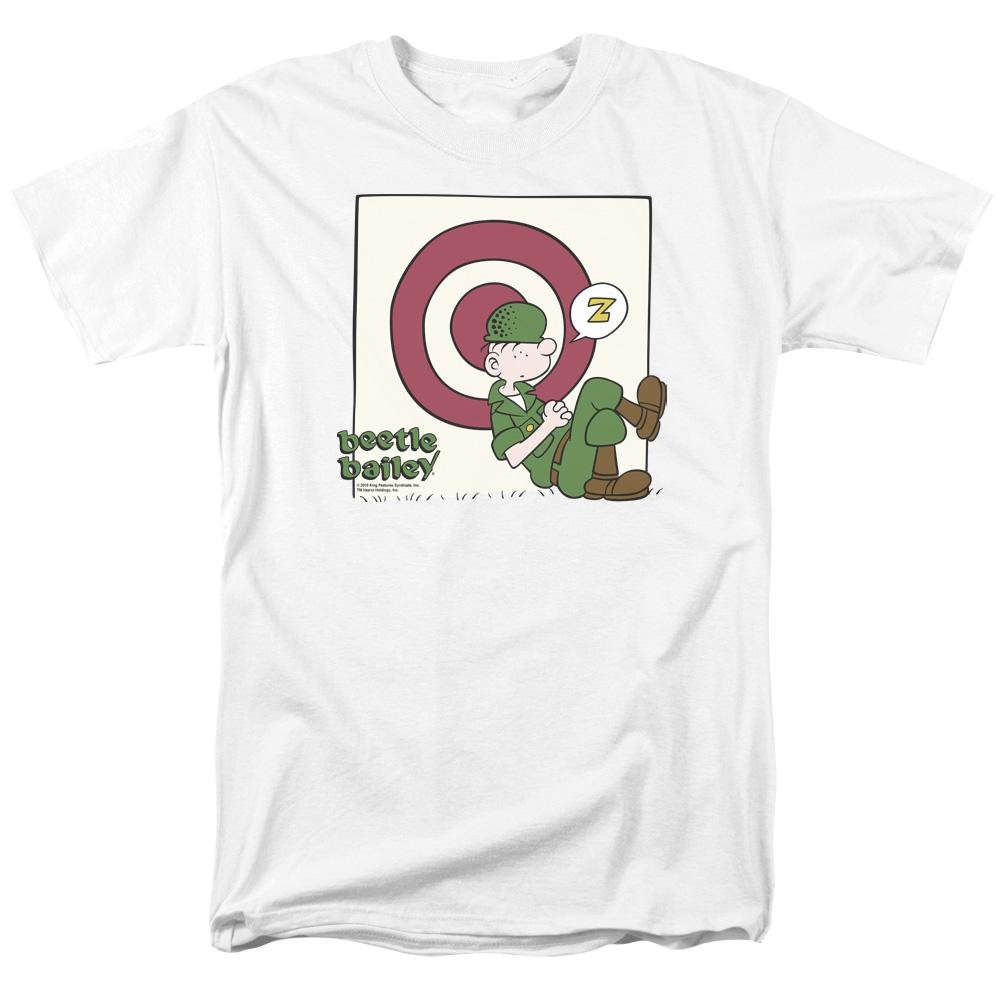 Beetle Bailey Target Nap Mens T Shirt White