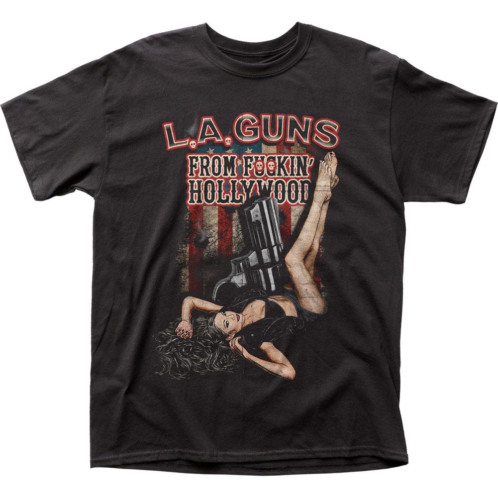 L.A. Guns From Hollywood Mens T Shirt Black