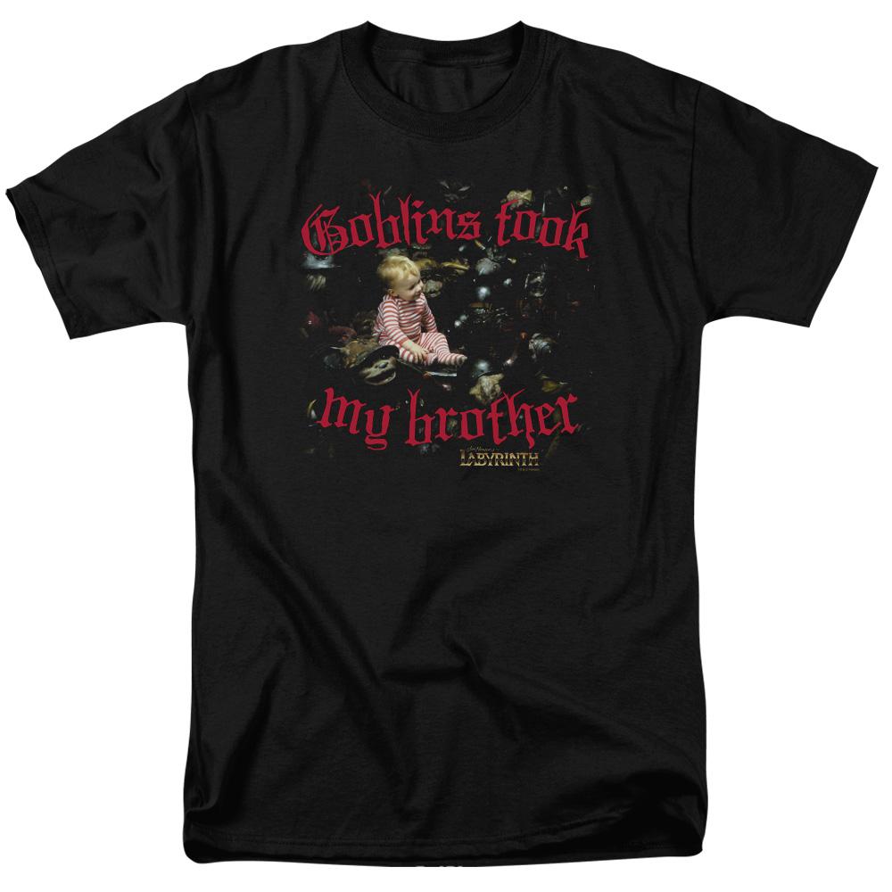 Labyrinth Goblins Took My Brother Mens T Shirt Black