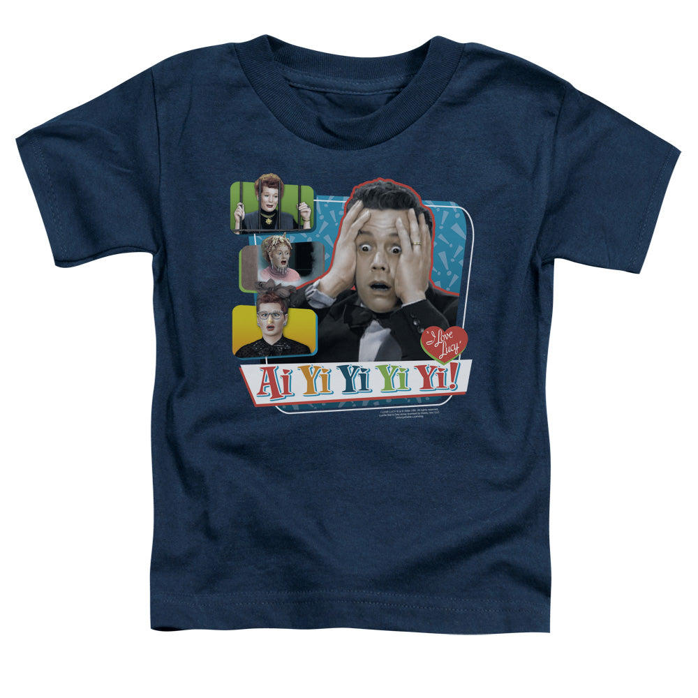 I Love Lucy Ai Yi Yi Yi Yi Toddler Kids Youth T Shirt Navy Blue