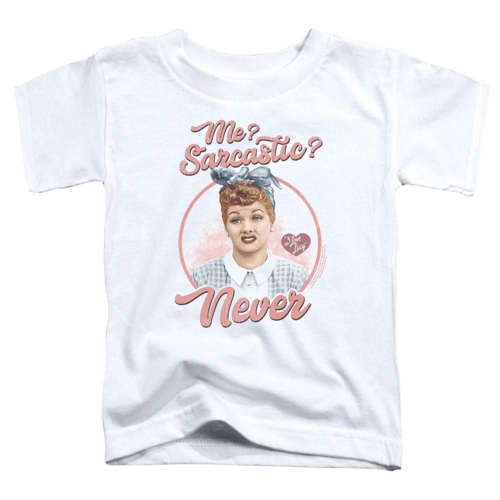 I Love Lucy Sarcastic Toddler Kids Youth T Shirt White