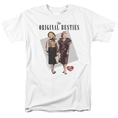 I Love Lucy Original Bestie Mens T Shirt White